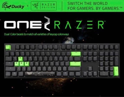 Ducky One2 x Razer Collaboration Edition Green Axis Keyboard Limited Japan used - Image 1 of 2