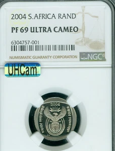 2004 SOUTH AFRICA 1 RAND NGC PF69 MAC FINEST GRADE MAC SPOTLESS  1935 MINTED *  - Picture 1 of 2