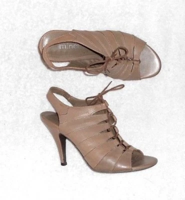 MINELLI sandales cuir taupe P 36 TBE - Photo 1/4