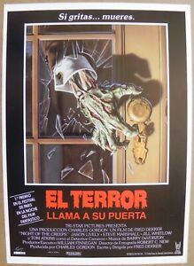Night of the Creeps 1986 Spanish Press Sheet Fred Dekker Tom Atkins Jason Lively