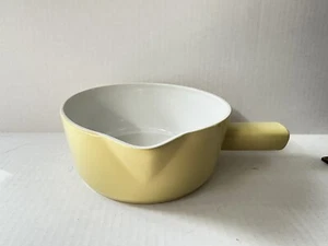Vintage Rare Cortendorf West Germany Yellow Ceramic Saucepan - Picture 1 of 6