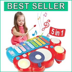 Learning Musical Instruments for Kids: Engaging Piano, Xylophone & Drum Set - Picture 1 of 11