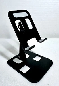 Fully Adjustable Foldable  Metal Phone or Tablet Desktop Stand or Holder - Picture 1 of 15
