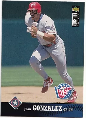 1997 Upper Deck Collector's Choice #240 Juan Gonzalez AS Texas Rangers - Image 1 of 2