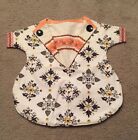 NEW VINTAGE HAND SEWN CLOTHES PIN BAG HOLDER DRESS HAND MADE Floral Pattern