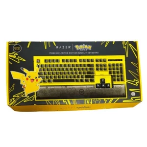 Razer ORNATA Pokemon Collaboration Pikachu Gaming Keyboard Yellow Black - Picture 1 of 14
