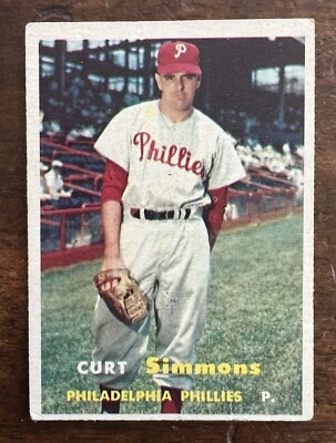1957 Topps - #158 Curt Simmons - Image 1 of 2