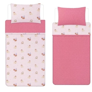George Pretty Pink Guinea Pig Reversible Duvet Set Single New - Picture 1 of 5