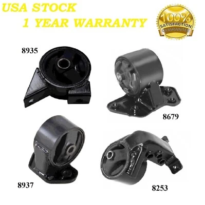 4 PIEZAS MONTAJE MOTOR Y TRANSMISIÓN AJUSTE 1997-1999 Hyundai Accent 1.5L SOHC - Transmisión automática Foto 1 de 4