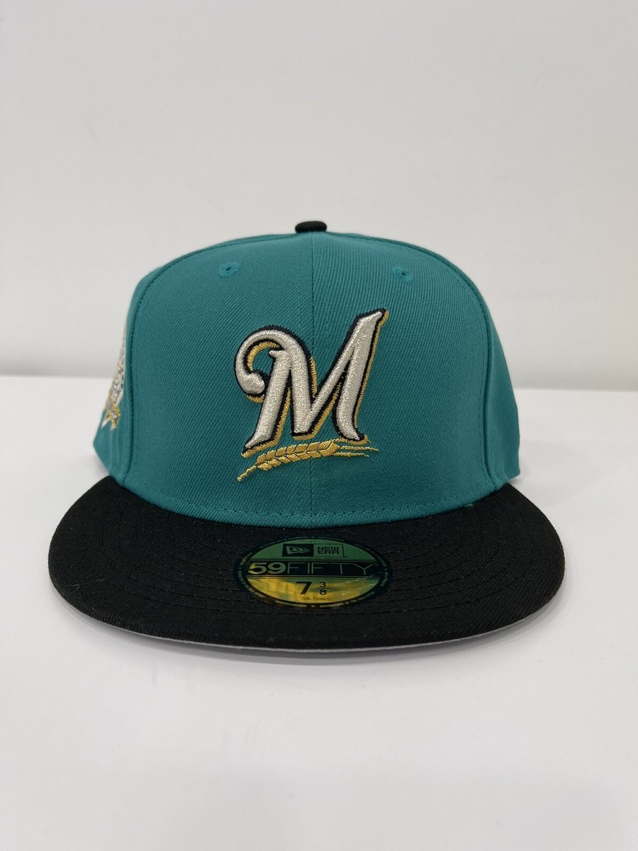 New Era Milwaukee Brewers 7 3/8 Size MLB Fan Apparel New Era Milwaukee Brewers 7 3/8 Size MLB Fan Apparel