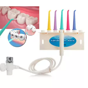 Oral Irrigator Gum Dental SPA Water Jet Flosser Teeth Floss Cleaner Faucet Tap - Foto 1 di 8