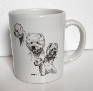 Westie West Highland Terrier Dog Coffee Cup Mug Laura Rogers - Picture 1 of 5