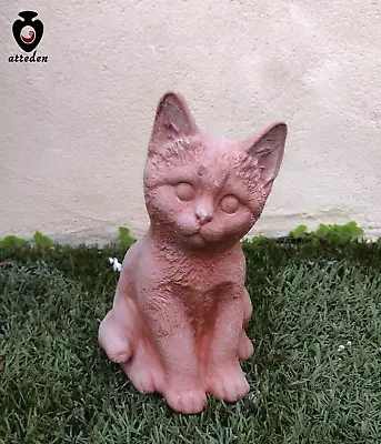 ARREDEN statuina terracotta statua da giardino gatto seduto in terracotta da esterno