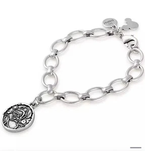 Cinderella Portrait Disney Silvertone Chain Link Bracelet by Alex and Ani New - Picture 1 of 5