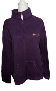Chaqueta de algodón Longaberger Homestead para mujer ciruela cremallera completa talla grande A010 - Imagen 1 de 7