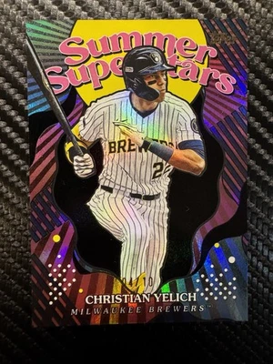 2025 Topps Series 2 - Summer Superstars Christian Yelich #SS-23 Black Foil /10 - Image 1 of 2
