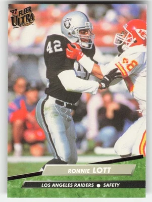 Ronnie Lott, 1992 Ultra, #195, Los Angeles Raiders, - Image 1 of 2