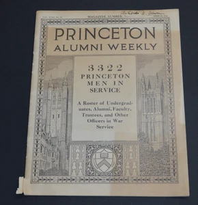 1918 Princeton University NJ Kader von 3322 Männern im Kriegsdienst Alumni Wochenzeitschrift - Bild 1 von 7