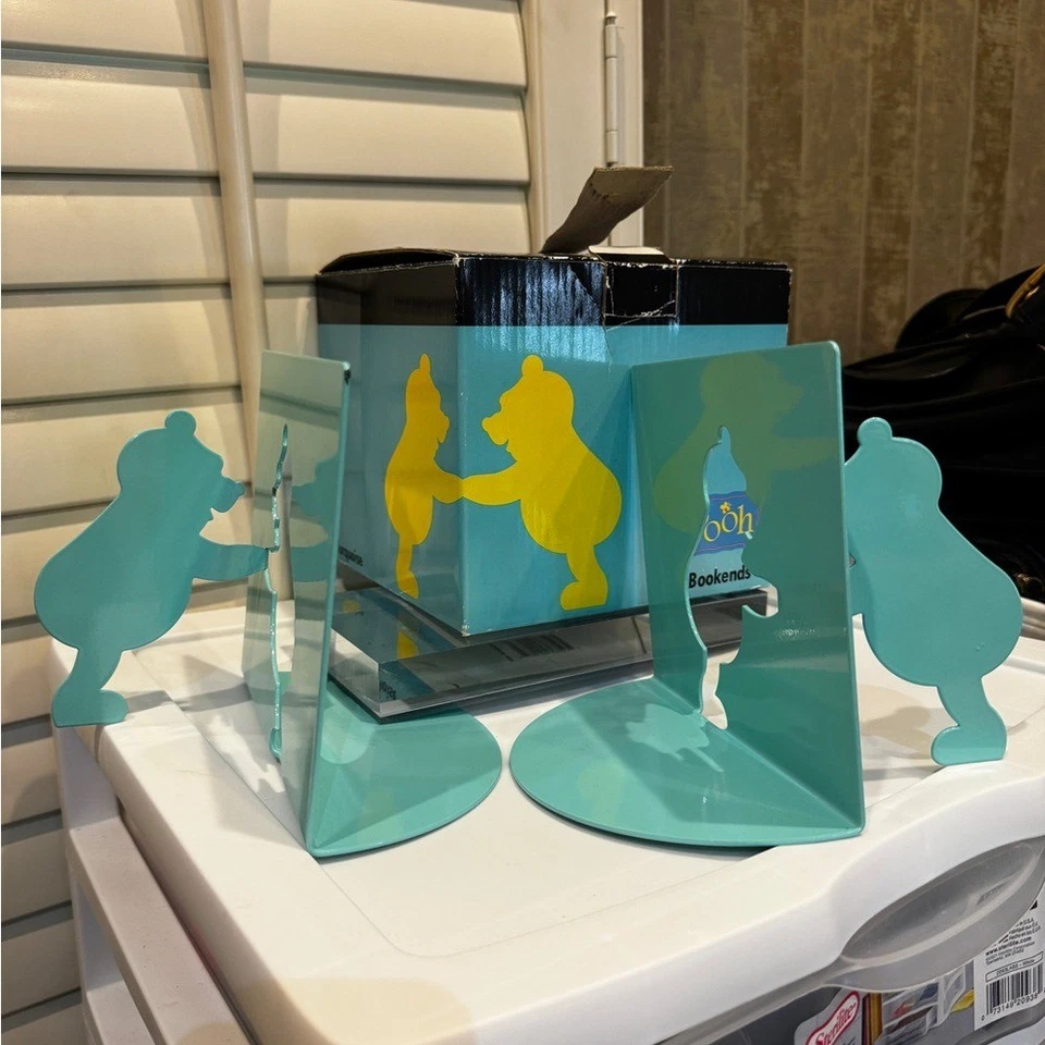 Sujetalibros Disney Teal Pooh Bear Foto 1 de 4
