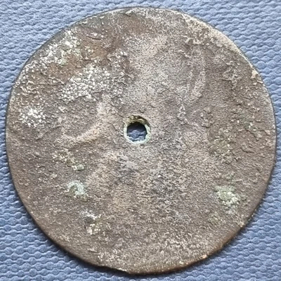 Moneda Ficha Cobre Colonial Britannia Británica Georgius III Rex Años 1700 #89012 Foto 1 de 2