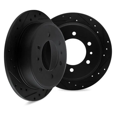 For Alfa Romeo GTV-6 81-86 DFC Premium Drilled & Slotted Rear Brake Rotor Set Foto 1 de 3