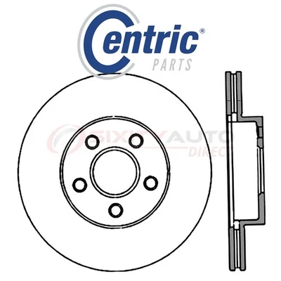 Centric Disc Brake Rotor for 1991-1992 Cadillac Brougham 5.0L 5.7L V8 - Kit we Foto 1 de 4
