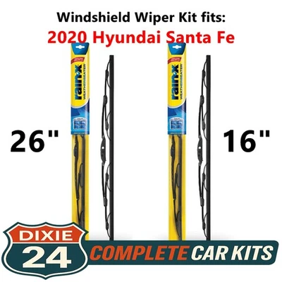 Rain-X Weatherbeater Wiper Kit fits: 2020 Hyundai Santa Fe (26" & 16") Foto 1 de 4