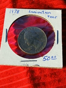 1978 Philadalphia Defective Lamintation Error Quarter - Picture 1 of 6