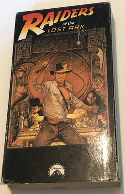Raiders Of The Lost Ark VHS Tape Harrison Ford John Rhys Davies Karen Allen - Image 1 of 3