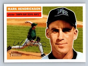2005 Topps Heritage #190 Mark Hendrickson Tampa Bay Devil Rays - NM/MT - Picture 1 of 2