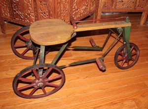 RARE 3 WHEEL KIDS PEDAL BIKE TRIKE CAR TRACTOR IRISH MAIL CART - Picture 1 of 13