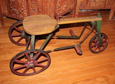 RARE 3 WHEEL KIDS PEDAL BIKE TRIKE CAR TRACTOR IRISH MAIL CART - Image 1 of 4