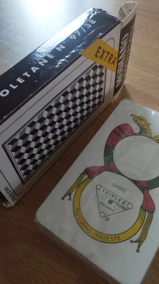 Carte Napoletane  Modiano EXTRA 97/38 in TRIPLEX VECCHIA PRODUZIONE, INTROVABILI - Immagine 1 di 4