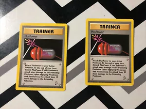 2x PLUSPOWER - Base Set 2 - 113/130- Uncommon - Pokemon Card - WOTC - Picture 1 of 5