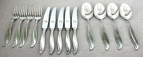 Fraget art deco 800 silver 13 tableware pieces, 784 gr., signed, Warsaw Cover