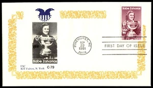 1981 Babe Zaharias FDC- Pinehurst NC RJT FULTON Cachet - Picture 1 of 2