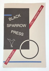 Black Sparrow Press Catalogue New Titles Fall/Winter 1984 ~ Bukowski ~ Fante +++ - Imagen 1 de 3