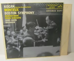 Khachaturian Violinkonzert LEONID KOGAN Vorabkopie Phonograph Schallplatte LP - Bild 1 von 2