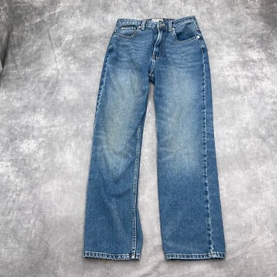 Pantalones de mezclilla We The People para mujer 27W x 27L azul Distress lavado a la piedra ajustados tiro medio algodón Foto 1 de 4