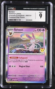 CGC 9 2025 Pokemon Day Stamped Sylveon 040/131 Holo Foil Exclusive Promo Card - Picture 1 of 2