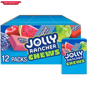 JOLLY RANCHER Chews Assorted Fruit Flavored Candy Box, 2.06 Oz (12 Count) - Picture 1 of 12