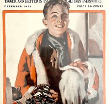 Boy Scout Santa Claus Costume Christmas 1923 Lithograph Cover Kipling DWCC13