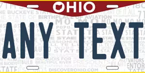 Ohio License Plate Personalized Custom add your own text - Foto 1 di 7