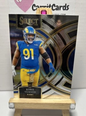 KOBIE TURNER 2023 Panini Select Premier Level Rookie RC #131 Los Angeles Rams - Image 1 of 4