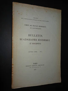 BULLETIN DE GÉOGRAPHIE HISTORIQUE ET DESCRIPTIVE - ANNÉE 1886 - N°5   - Picture 1 of 2