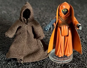 1977 JAWA • VINYL CAPE & CLOTH CAPE • HONG KONG COO • VINTAGE KENNER STAR WARS - Picture 1 of 6