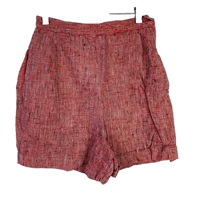 Vintage años 50 tweed rojo hecho a mano Jolan cremallera cintura 25" Foto 1 de 3