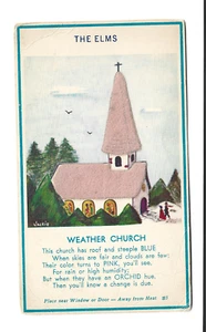 THE OLMS WEATHER CHURCH, CAMBIA DE COLOR PARA DENOTAR EL CLIMA ~ BRIGANTINE, NJ - Imagen 1 de 2