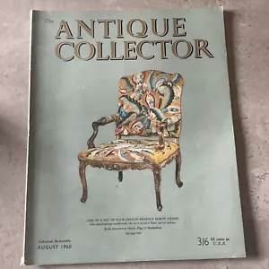 The Antique Collector Magazine August 1960 Rare Collectible Magazine - Picture 1 of 13