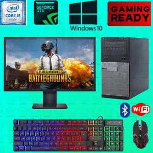 PUBG Gaming Dell i5 Desktop PC Computer SSD Nvidia GTX 750 Ti Win 10 8GB - Picture 1 of 7
